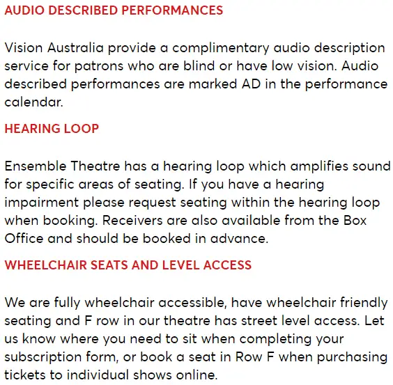 Ensemble Theatre Seating Chart