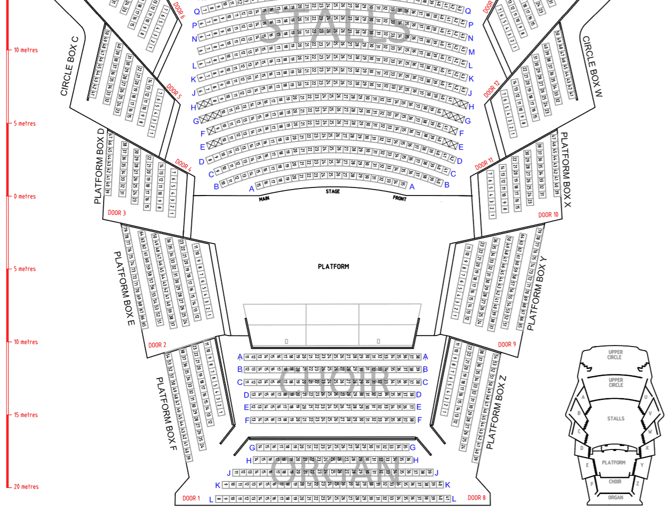 Opera House Studio Seating Map - Image to u