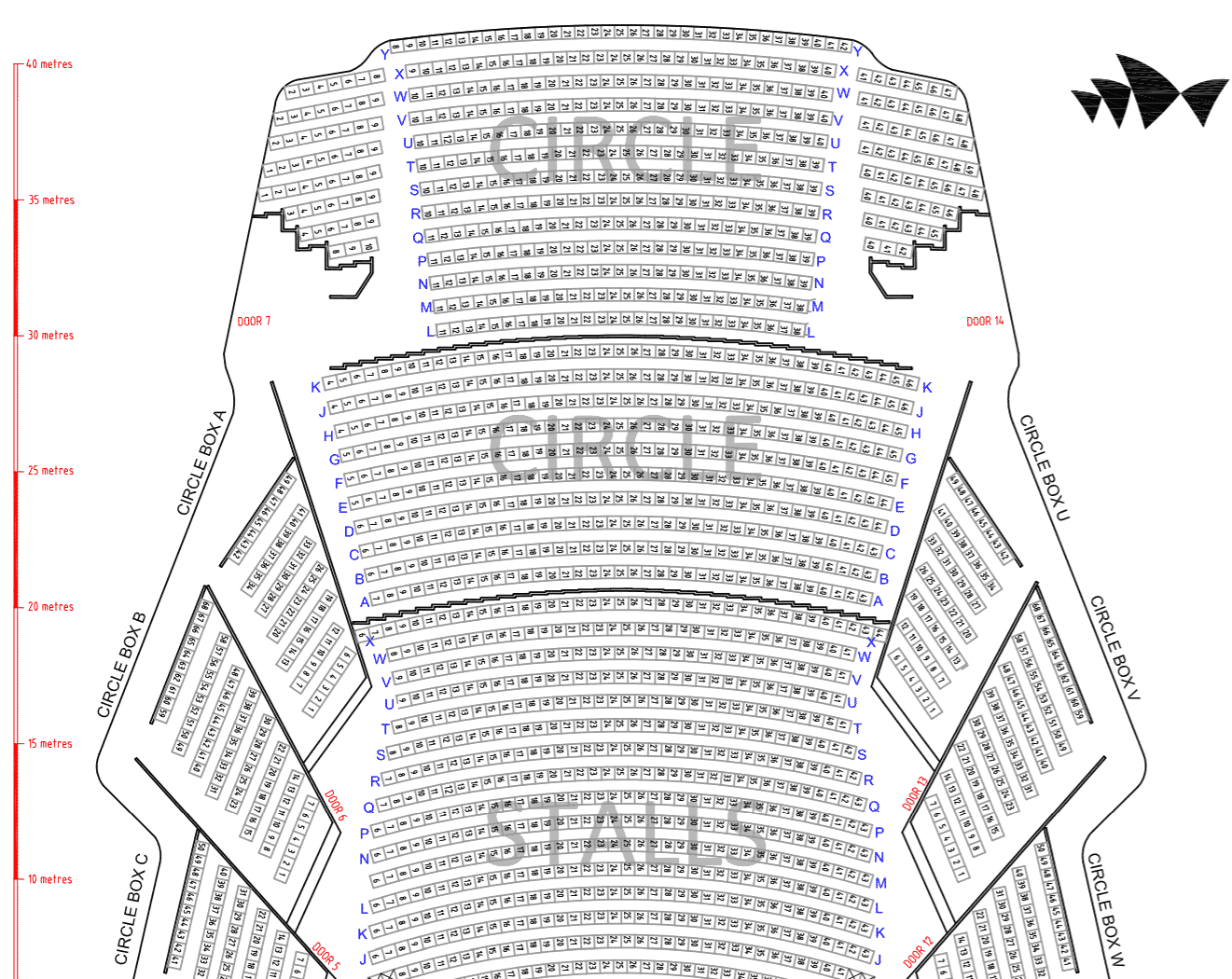 Sydney Opera House Seating Map